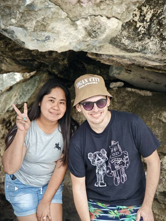 David and Geraldine at Sabangan Beach
